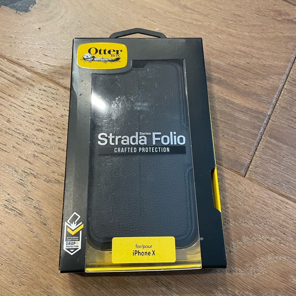 New otter Box OtterBox iPhone X Strada folio iPhone X case black
